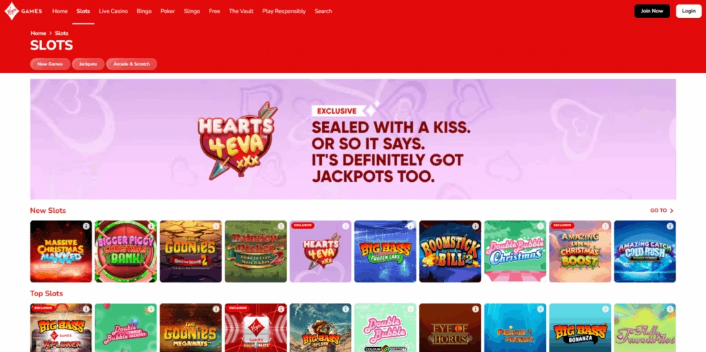 virgin casino slots